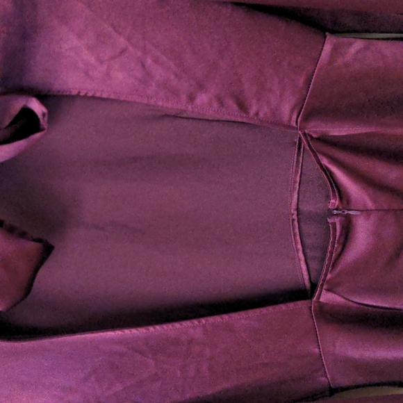 Topshop Satin Tie Back Midi Dress Size 10 - Picture 9 of 12